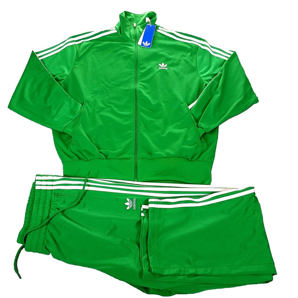 Adidas Originals Firebird Track Suit Set Jacket & Pants Green Men's Size L $155